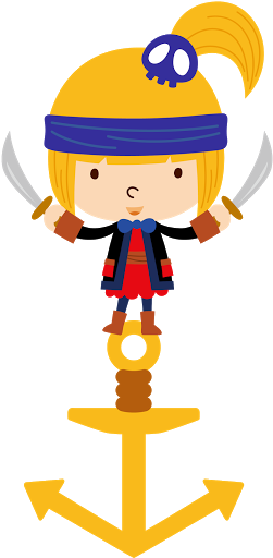 Colorful, Pirates - Baby Dolls & Little Girls (261x512)