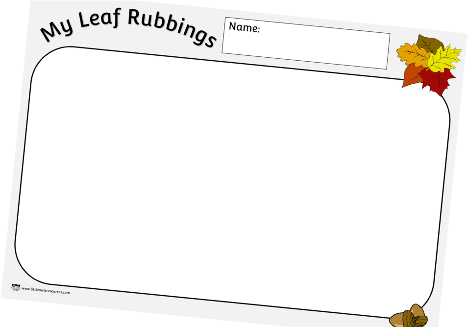 Autumn Leaf Rubbings Sheet/activity/template - Rubbing (1000x667)