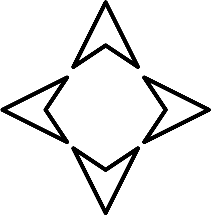North Arrow Download Computer Icons Cardinal Direction - 4 Direction Arrow (750x750)