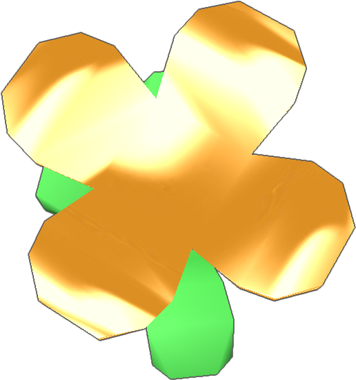 Lucky Golden 4 Leaf Clover - Illustration (768x768)