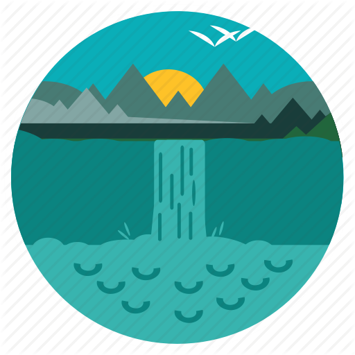 Water Falls Icon Clipart Computer Icons Clip Art - Scenery Icons (512x512)