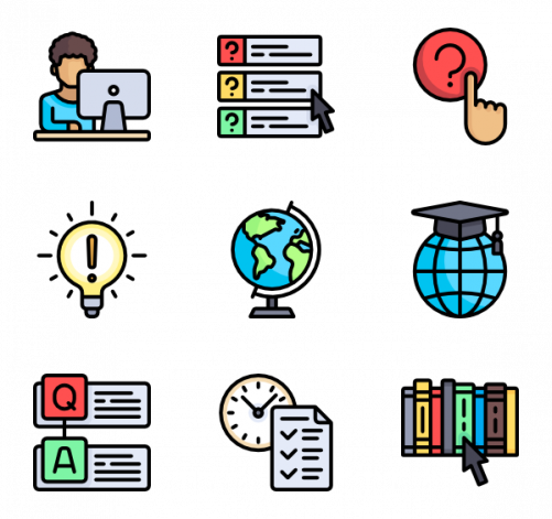 The Ontario Secondary Curriculum Offers A Wide Range - E Learning Icons Free (501x471)