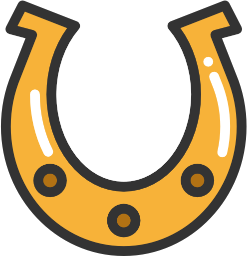 Lucky Horse Shoe Png - Horseshoe Clipart Png (512x512)