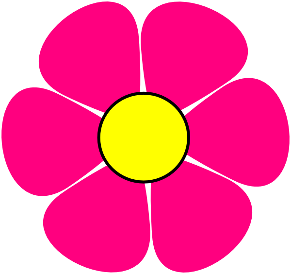 Pink Clip Art At Png Transparent Stock - Yellow And Pink Flower Clip Art (600x564)