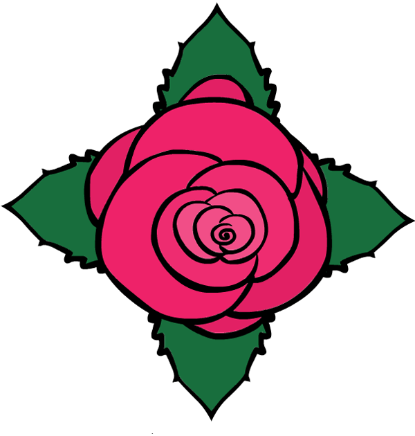 Clip Art Flower Decoration Symbol Love Leaves Petals - Flower (600x630)