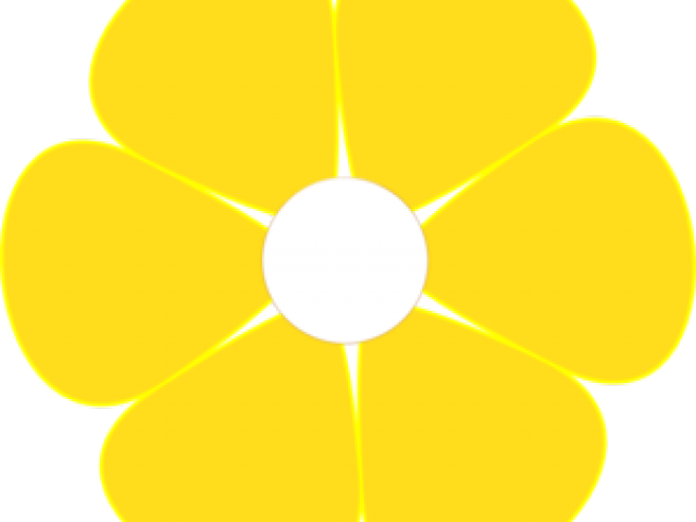 Yellow Flower Clipart Flower Petal - Clip Art (640x480)