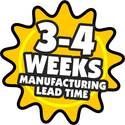 3-4 Weeks Manufacturing Lead Time - Vector Graphics (524x524)
