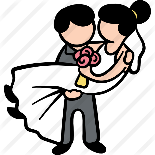 Wedding Couple Free Icon - Wedding (512x512)