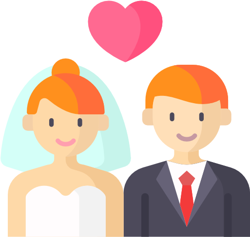 Wedding Couple Free Icon - Madinet Shibin Al Qanater (512x512)