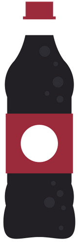 Soda Bottle Icon - Coke Bottle Flat Design (439x550)