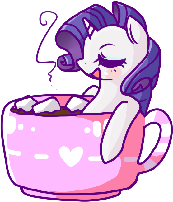 Artist Matcharoll Cup Of Pony Drink - Mlp Rarity Art Funny (700x700)