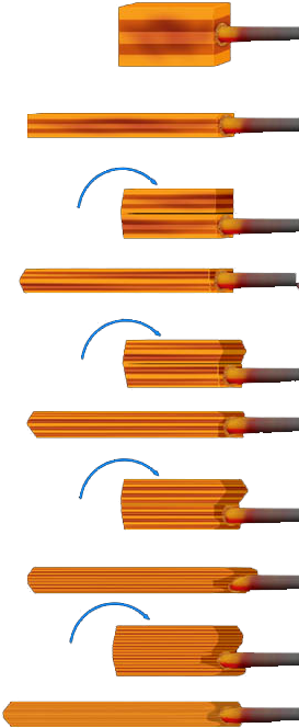 Damaststaal Vouwen, Beschikbaar Gesteld Door Cashen - Knife (288x677)