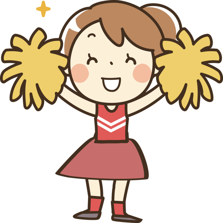 Cheerleading Pom-pom Cartoon Megaphone Illustrator - Imagenes De Porristas Animado (753x750)