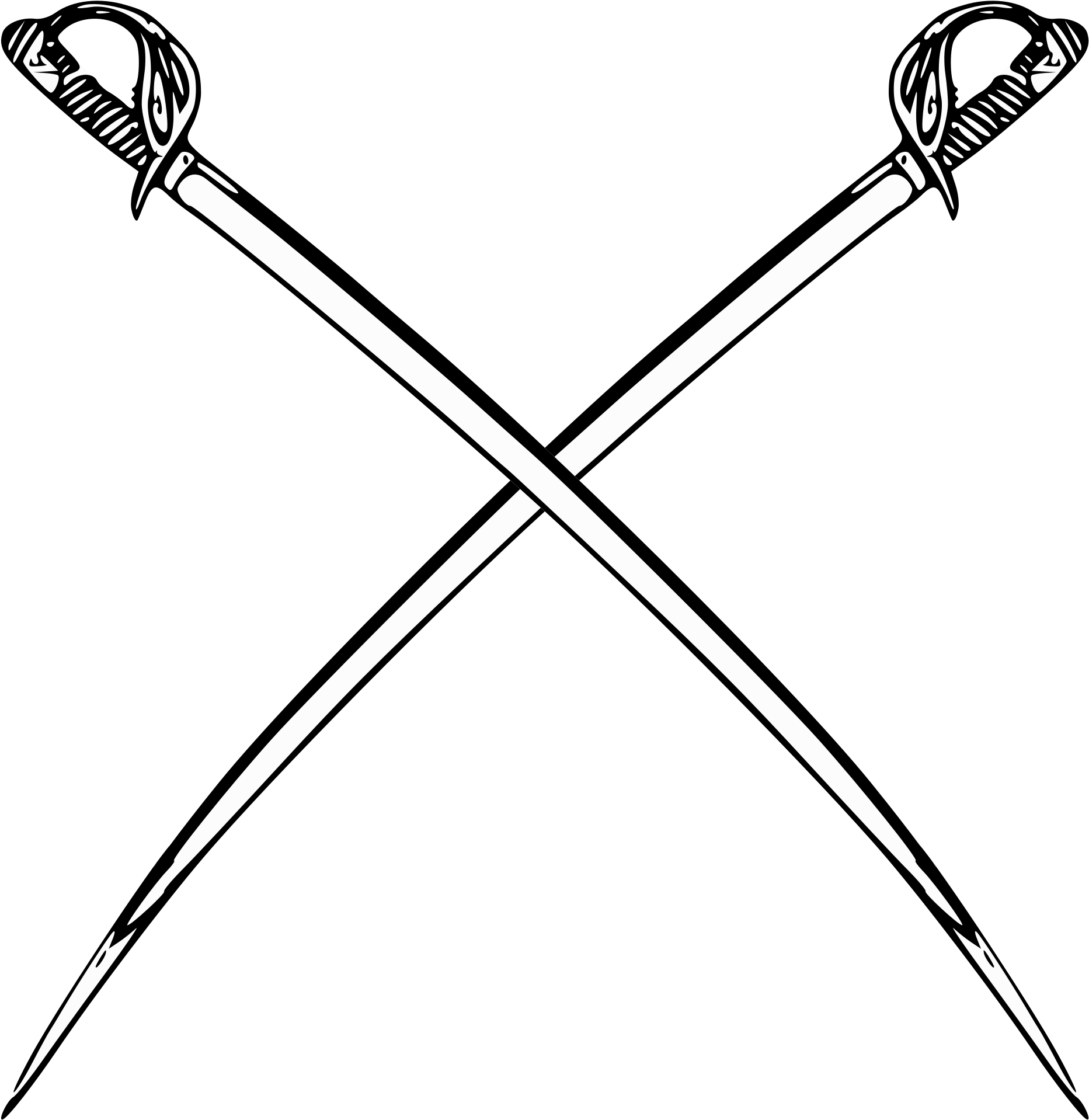 Clipart Free Stock File Sabres Wikimedia Commons Open - Sabers Png (2000x2089)