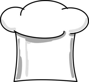 Chef's Uniform Hat Cap Cartoon - Chefs Hat Clipart (370x340)