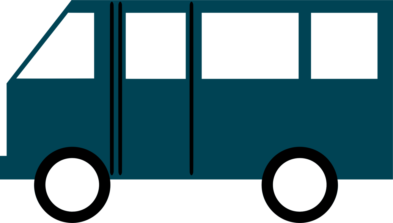 Minivan Car Minibus - Transportation Clipart Png (1322x750)