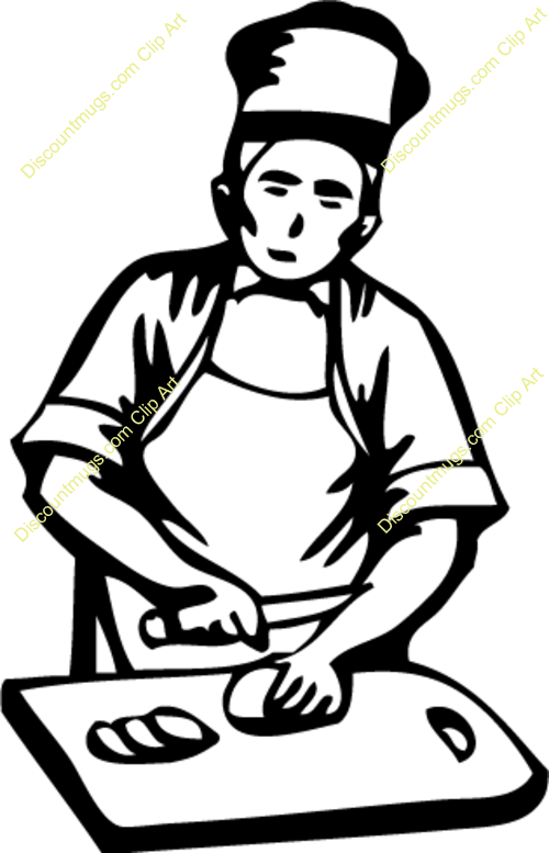 Woman Clipart Woman Human Behavior Clip Art - Chef Clipart Black And White (500x777)