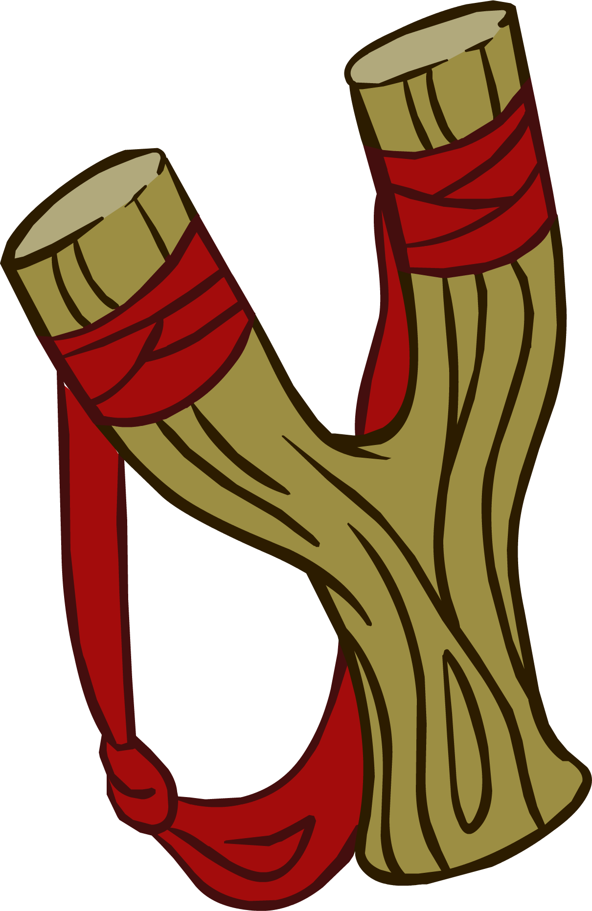 Club Clipart Club Weapon - Club Penguin Slingshot (1210x1863)