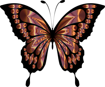 Butterfly Blue Drawing Insect Purple - Blue Morpho Butterfly Clipart (408x340)
