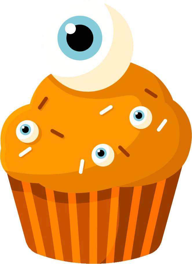 Image For Cupcakes Halloween 20 Clip Art - Muffin (663x913)