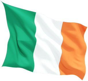 Irish Flag On Stand Transparent Png Stickpng - Знамена С Бяло И Зелено (400x400)