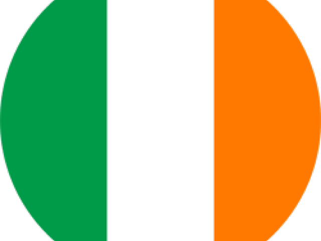 Ireland Flag Clipart Real - Circle (640x480)