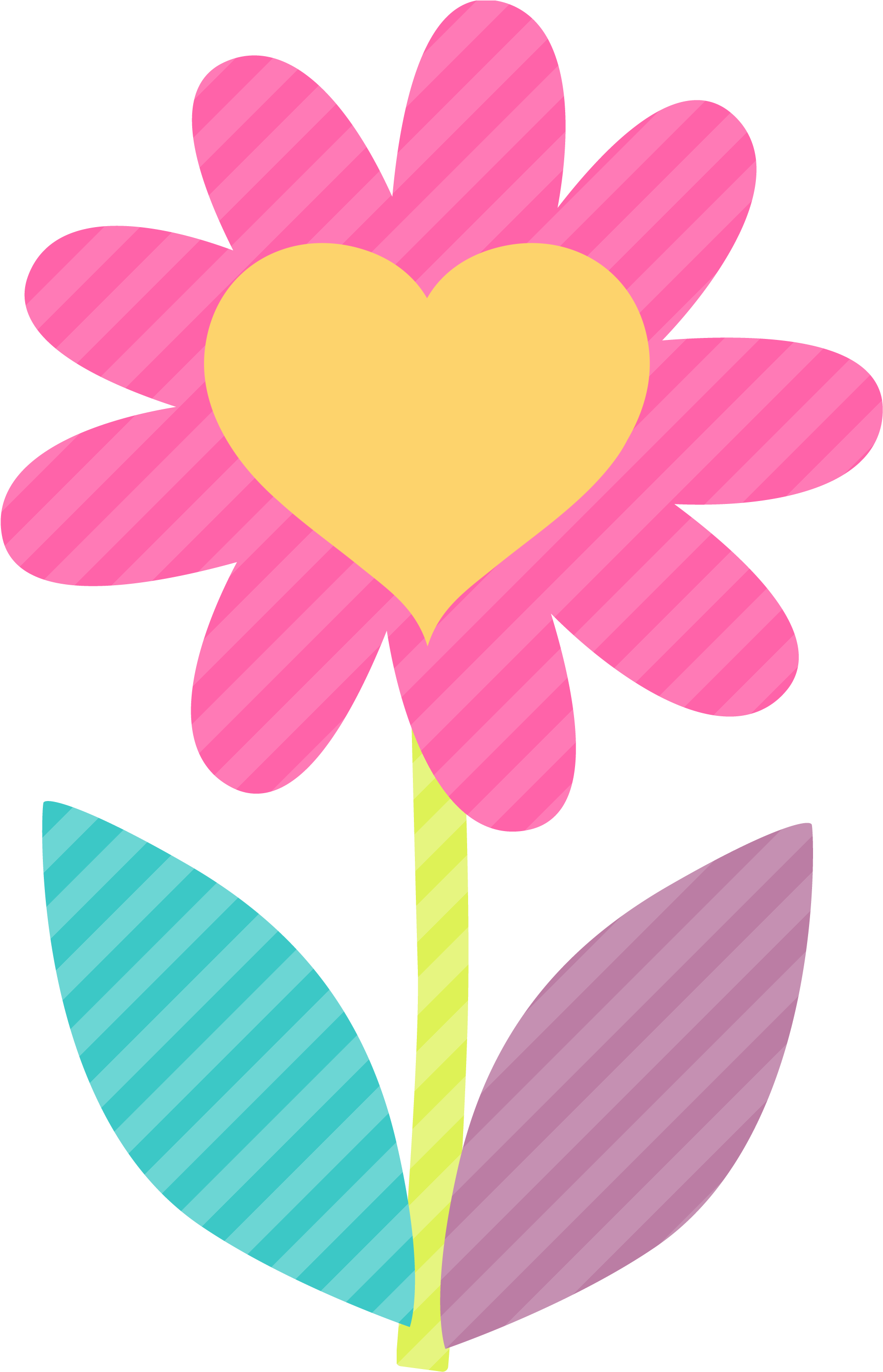 Clipart Flower Spa - Cute Flower Clipart Png (1802x2829)