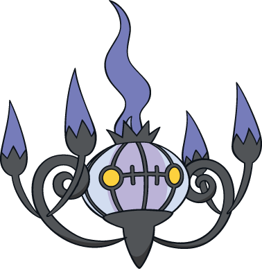 @ Leftovers Trait - Pokemon Chandelure (378x388)