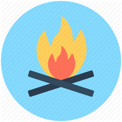 Clip Art Transparent Download Bonfire Vector - Campsite (512x512)