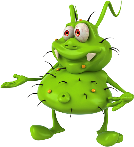 Firstlight Hospital And Clinics Fluthe Excuses - Cartoon Germ (552x600)