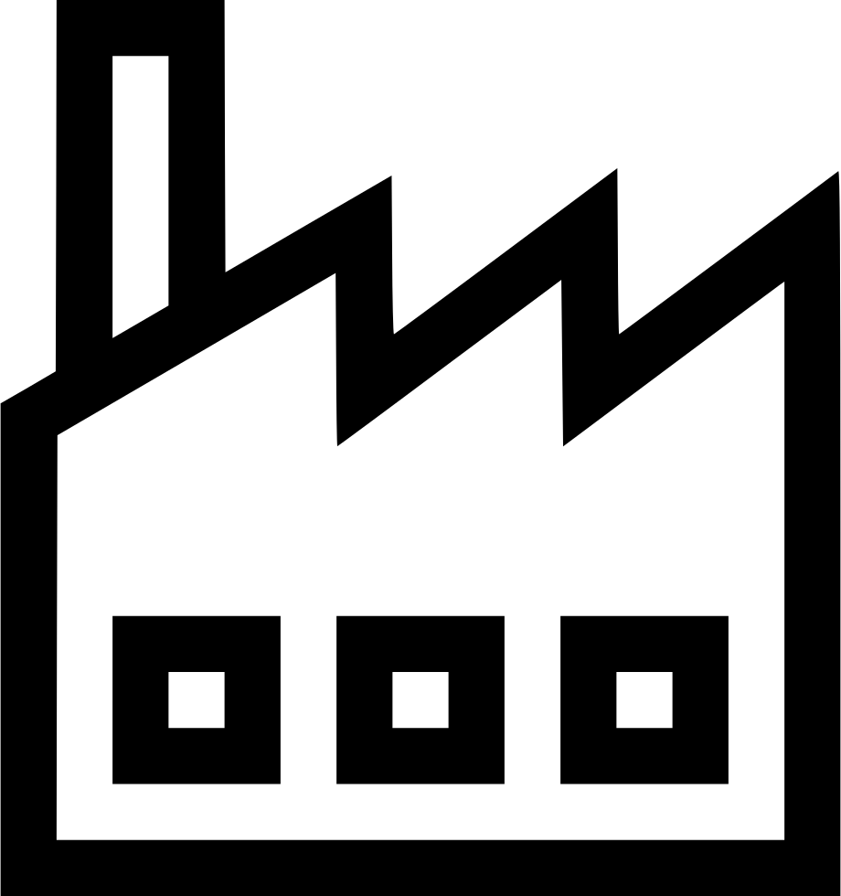 Svg Royalty Free Stock Factory Industrial Production - Factory Building Icon Png (920x980)