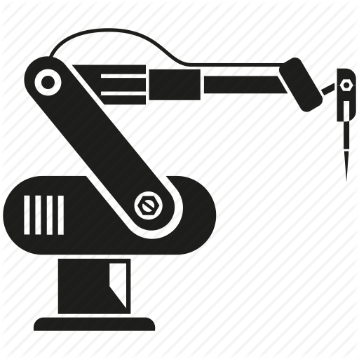 Download Robotic Arm Icon Clipart Robotic Arm Industrial - Icon Manufacturing Robot Png (512x512)