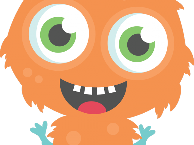 Reflection Clipart Unit - Orange Monster Clipart (640x480)