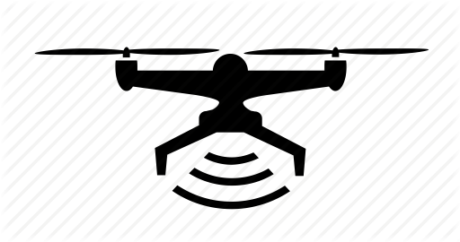 Clipart Stock By Nick Bluth Fly Quadcopter Scan Signal - Drone Take Off Icon (512x270)