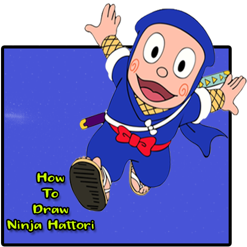 Scan Drawing Ninja Png Royalty Free Download - Draw A Ninja Hattori (512x512)