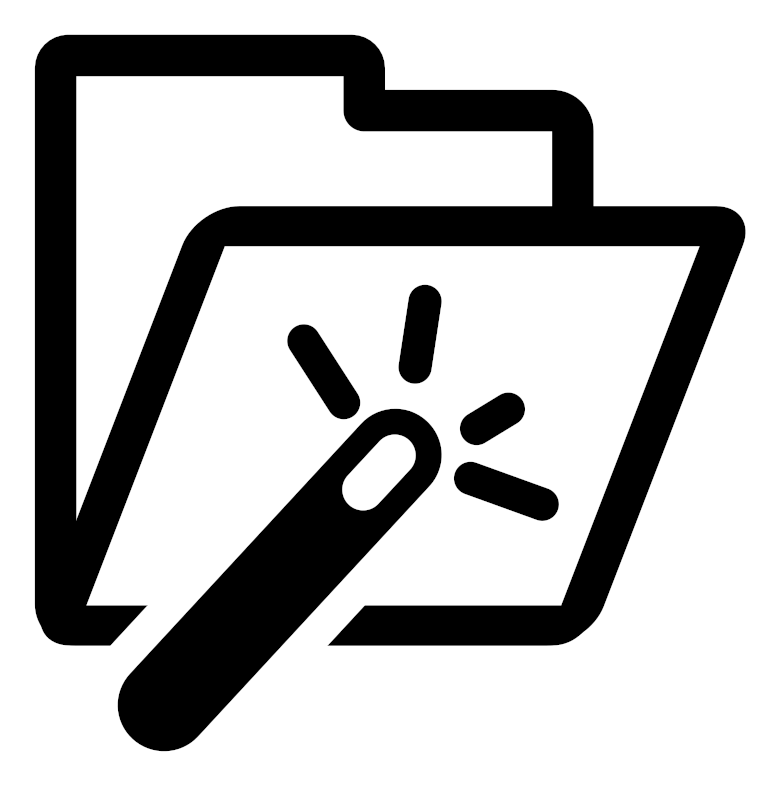 Catalog Clipart Free For Download - Black And White File Folder Clipart (800x800)