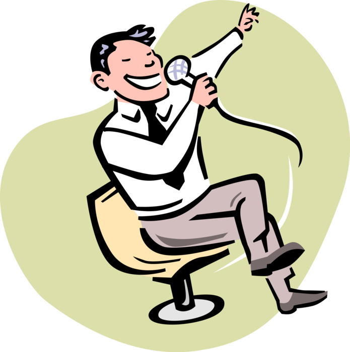 Singer Vector Karaoke Clip Art Transparent Download - Karaoke (695x700)