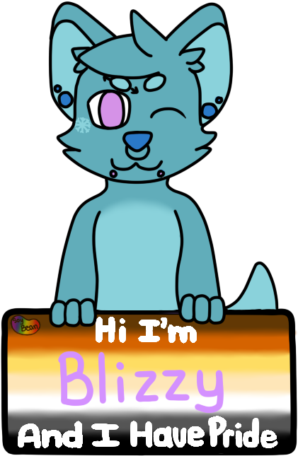 Blizzy Pride Badge By Soybeanthewolf - Fur (500x700)