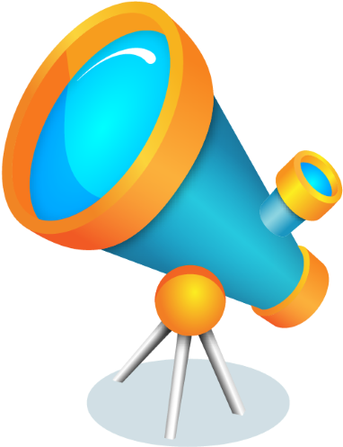 Outils Astronomie - Polaire - Telescope Vector Png (512x512)