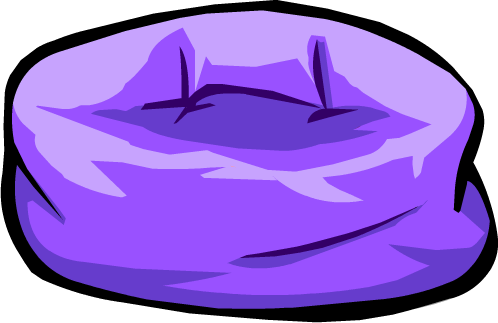 Pin Bean Bag Clipart - Club Penguin Bean Bag (498x323)