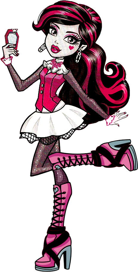 Draculaura - Basic - Draculaura Monster High Welcome (472x918)