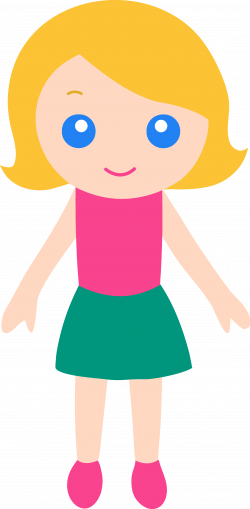 Angels Crying Clip Art Png - Girl With Blonde Hair And Blue Eyes Clipart (250x509)