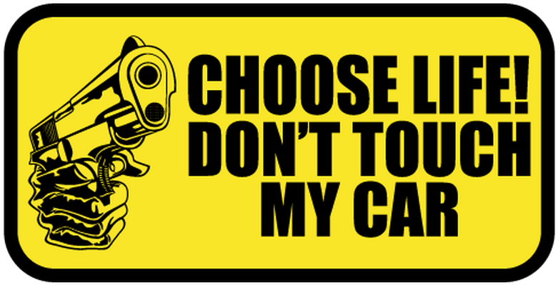 Don't Touch My Car Decal - Decal (800x800)