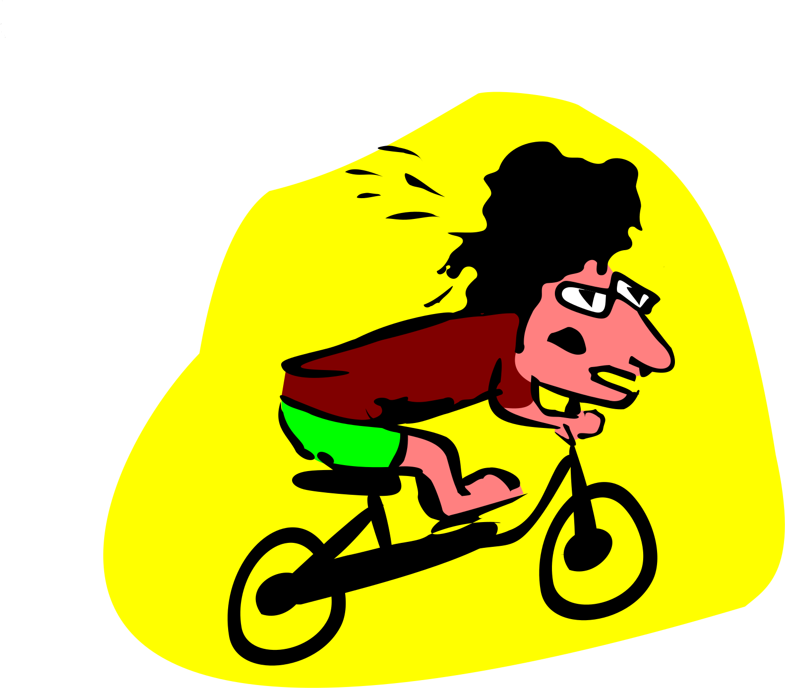 Big Image - Clip Art Biker Boy (2400x1697)