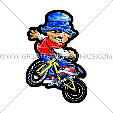 Boy On Bike - Bmx Bike (385x385)