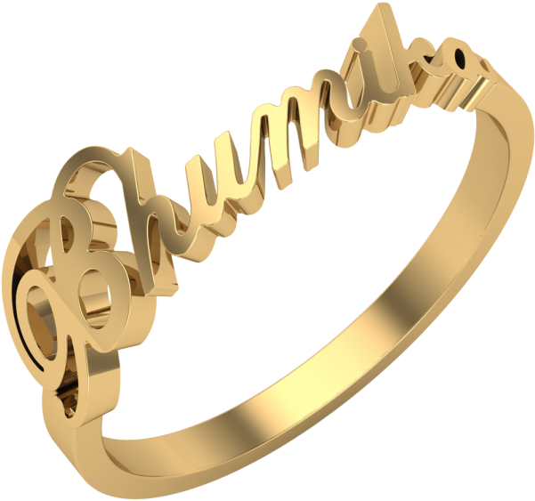 Clip Art Personalized Name Rings - Finger Ring With Name (600x600)