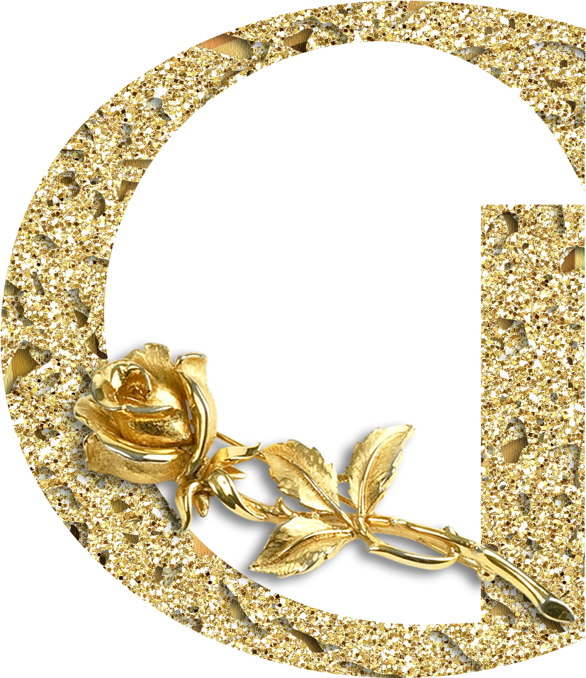 B *✿* Alfabeto Floral Oro - Ch B * ✿ * Alfabeto Floral K (855x1004)