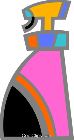 Plastic Spray Bottles Royalty Free Vector Clip Art - Plastic Spray Bottles Royalty Free Vector Clip Art (254x480)