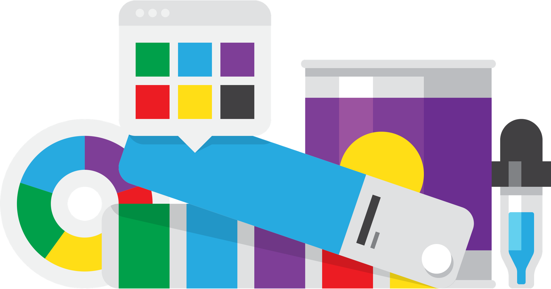 Vector Colors Illustrator - Color Palette Illustration Png (1920x1007)