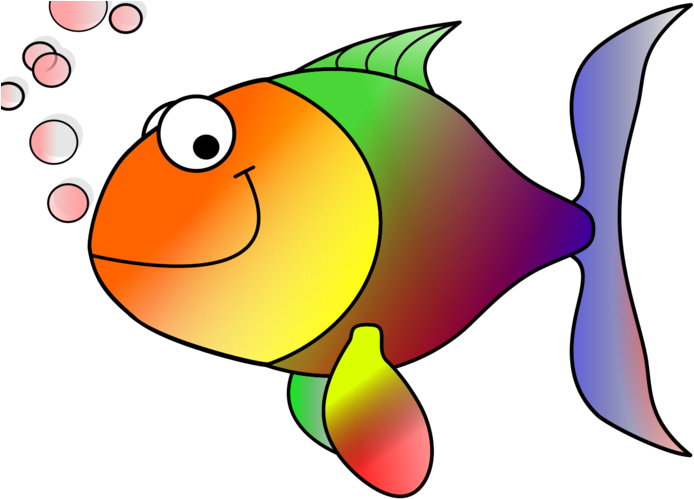 Angelfish Clipart Angel Fish Clipart Image 170388 Clip - Rainbow Fish Tile Coaster (700x524)